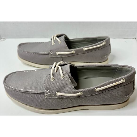 Club Room Mens Elliot Canvas Lifestyle Loafers Size 11.5M Grey NEW - Picture 4 of 8